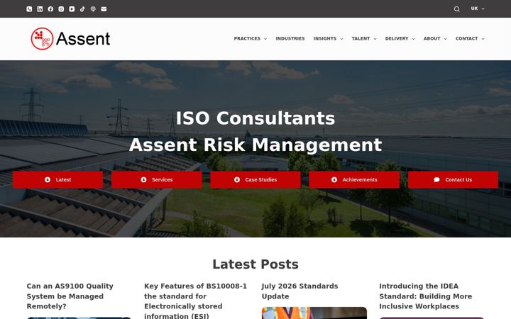 Snimka zaslona za assentriskmanagement.co.uk