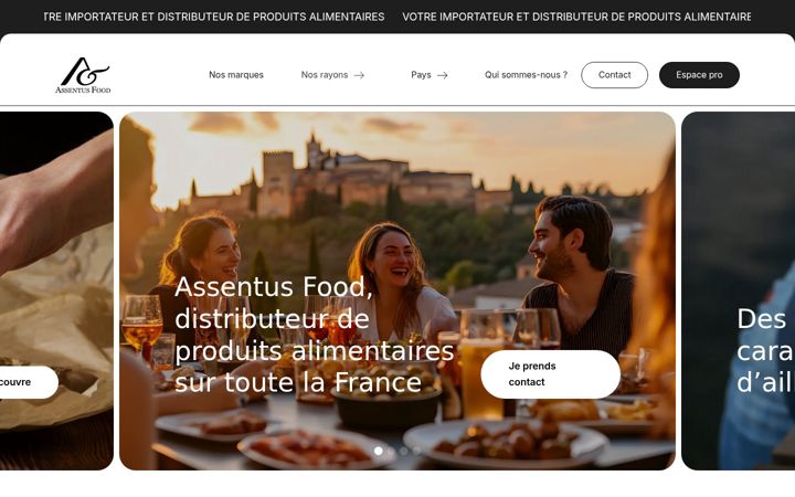 Snímek obrazovky assentus-food.com