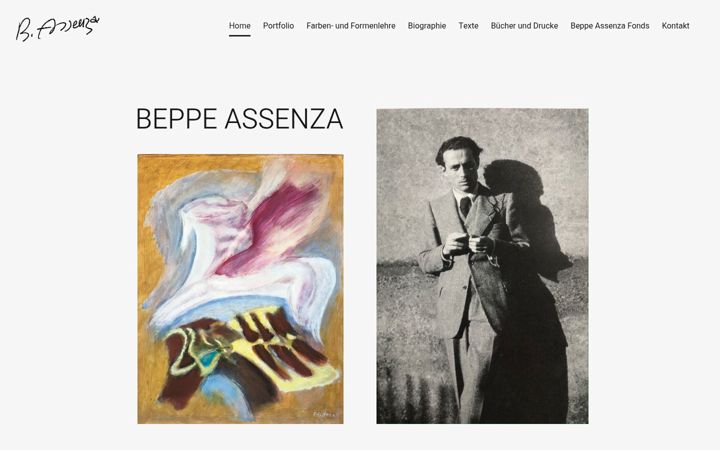 Screenshot του assenza.ch