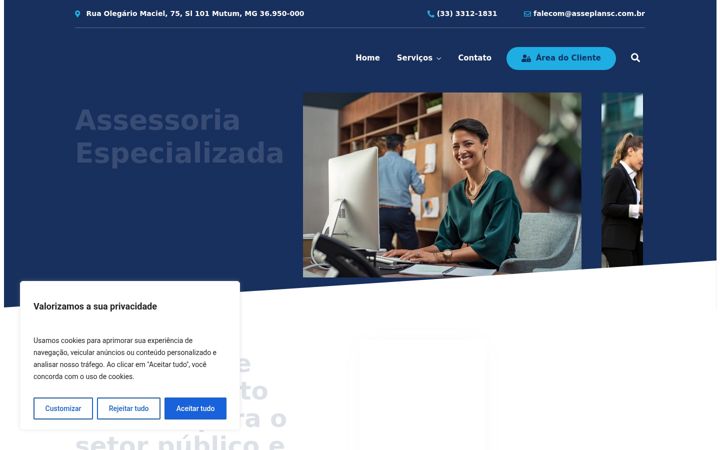 Screenshot of asseplansc.com.br