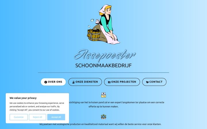 Snimka zaslona za assepoester-lier.be