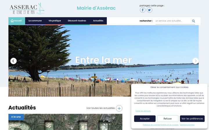 Screenshot of asserac.fr