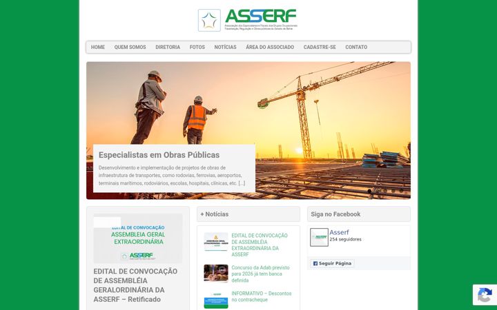 Screenshot of asserf.org.br