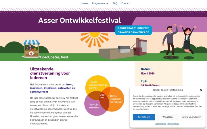 Screenshot του asserontwikkelfestival.nl