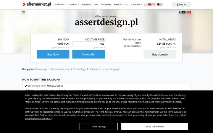 Screenshot of assertdesign.pl