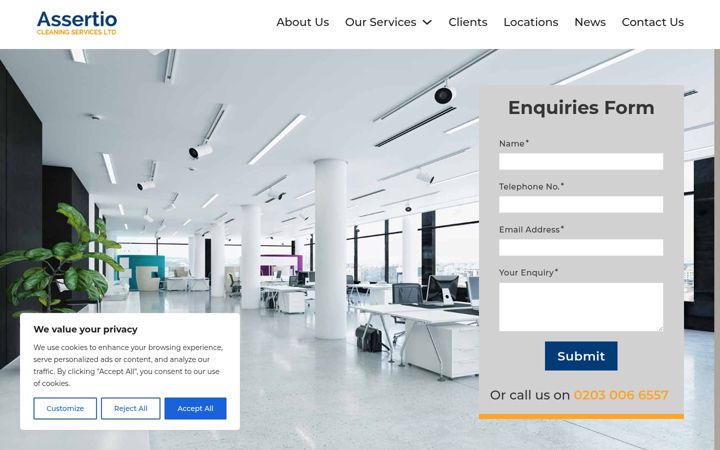 Screenshot of assertioservices.com