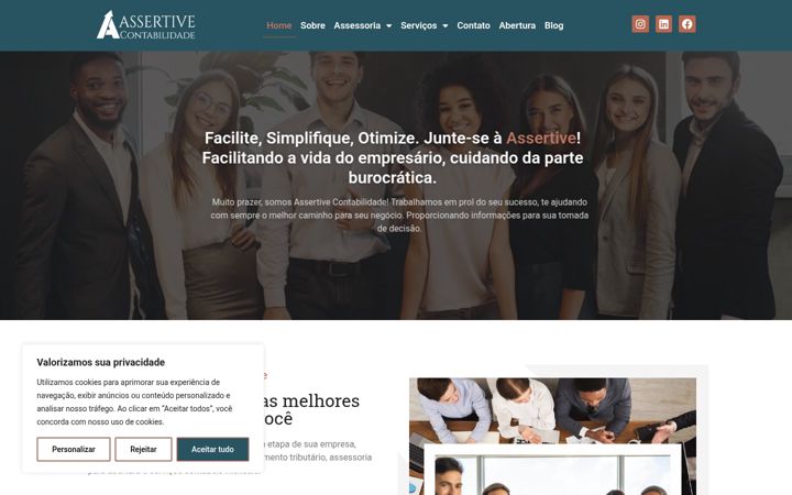 Screenshot of assertivecontabilidade.com.br