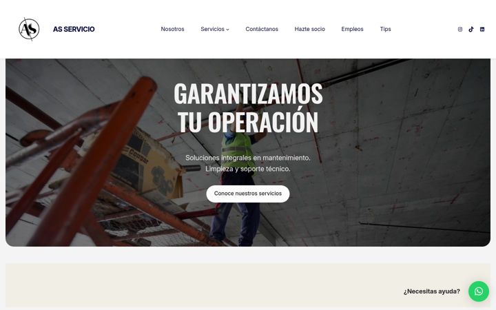 Snímek obrazovky asservicio.com.mx