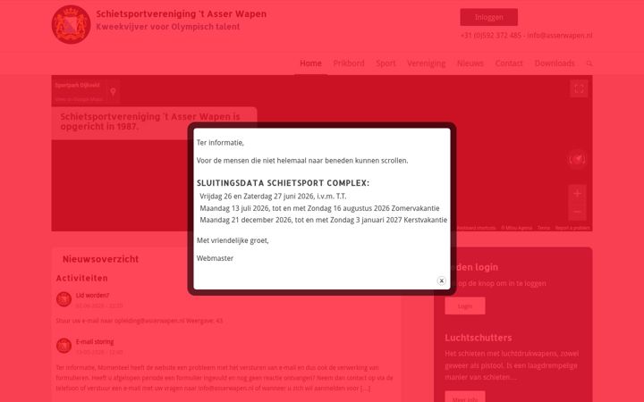 Screenshot of asserwapen.nl