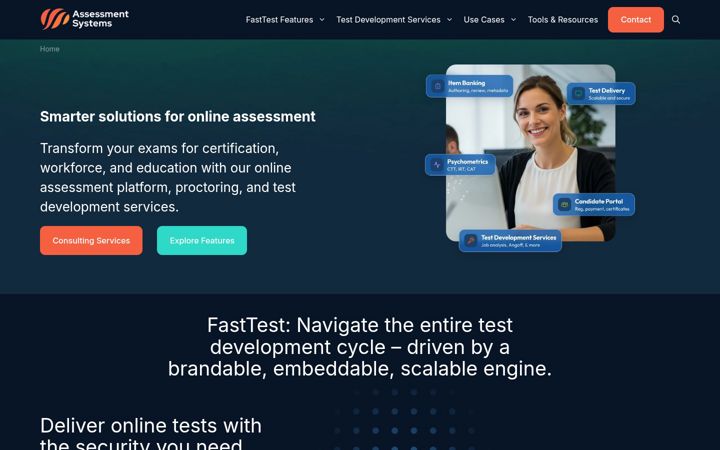 Screenshot di assess.com