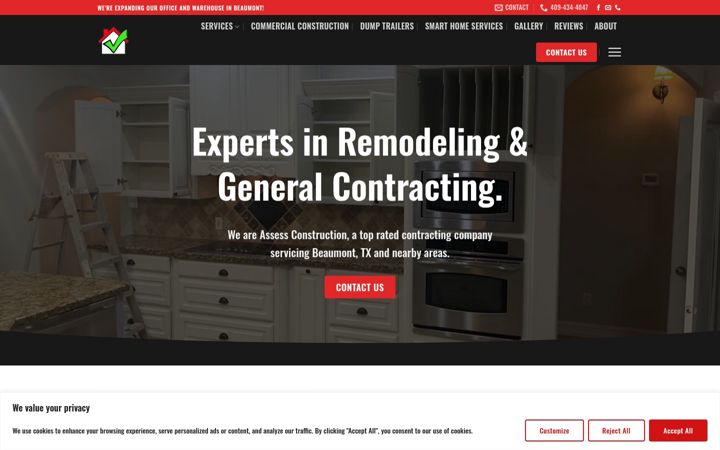 Screenshot di assessconstruction.com