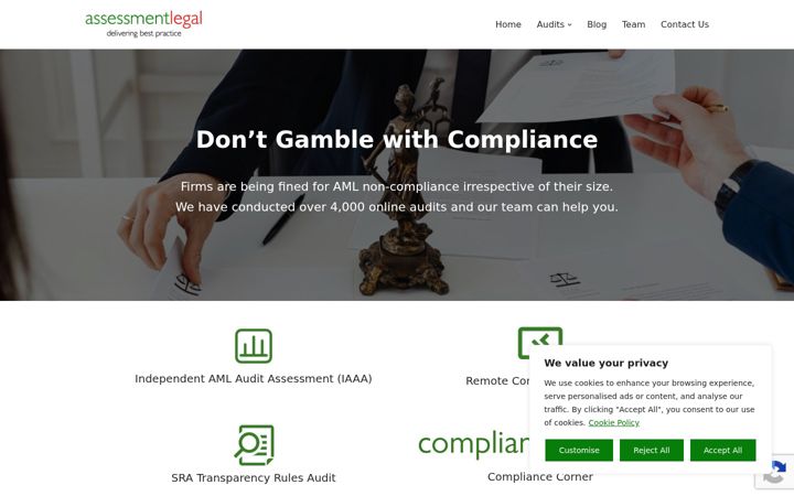 Screenshot of assessment-legal.com