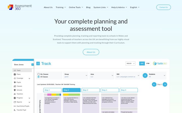 Screenshot of assessment360.org