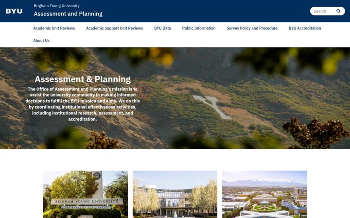 Screenshot ta' assessmentandplanning.byu.edu