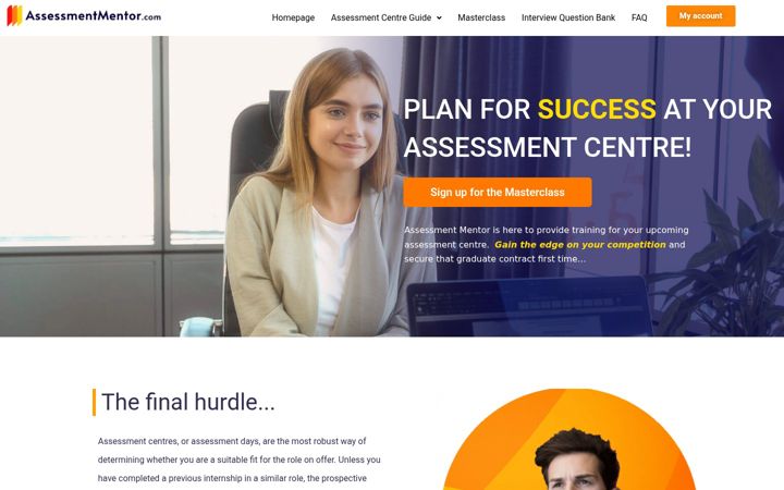 Screenshot of assessmentmentor.com
