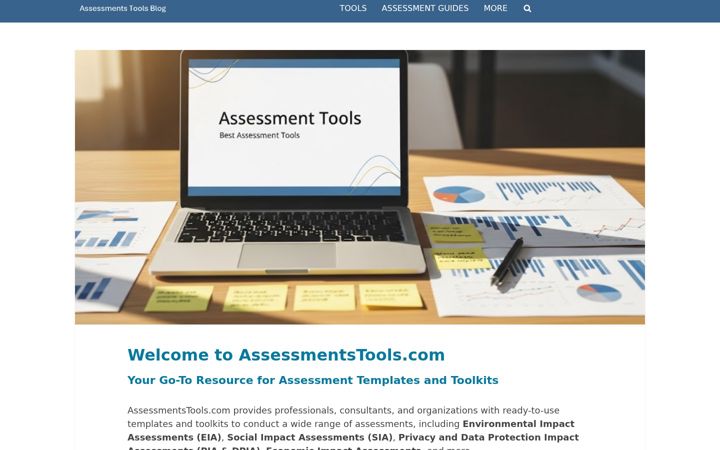 Screenshot of assessmentstools.com