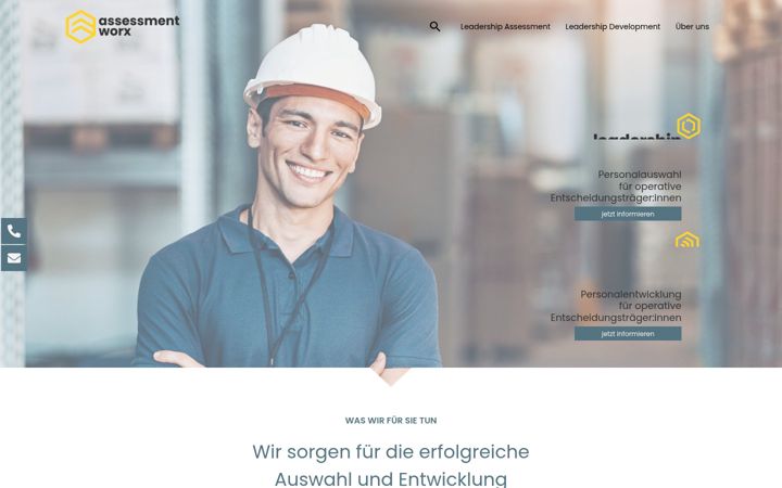 Screenshot of assessmentworx.de