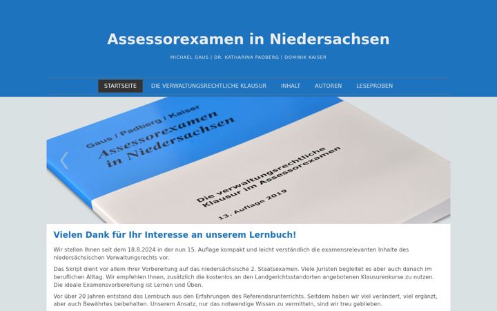 Screenshot di assessorexamen-niedersachsen.de
