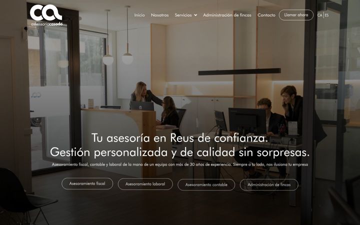 Ekrano kopija assessoriacasado.com