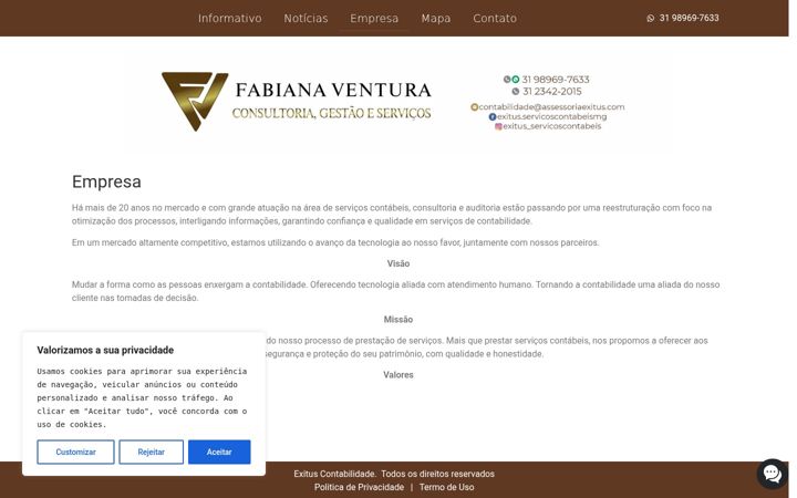 Screenshot di assessoriaexitus.com.br