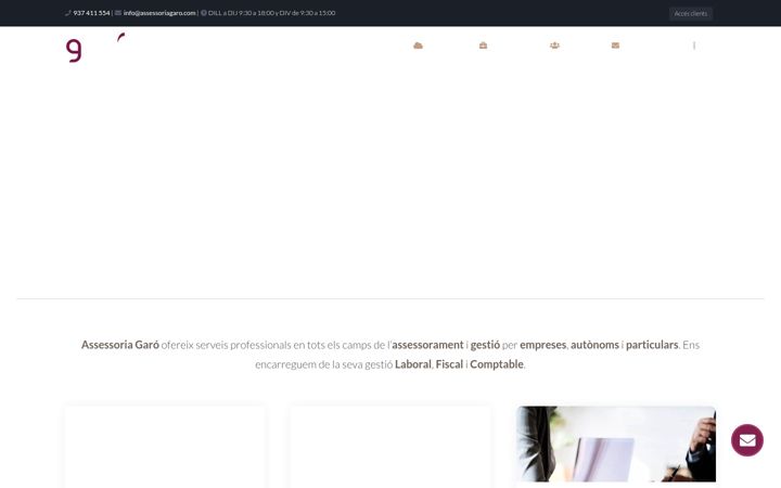 Snímek obrazovky assessoriagaro.com