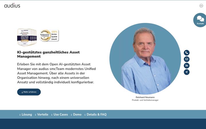 Screenshot of asset-manager.cloud