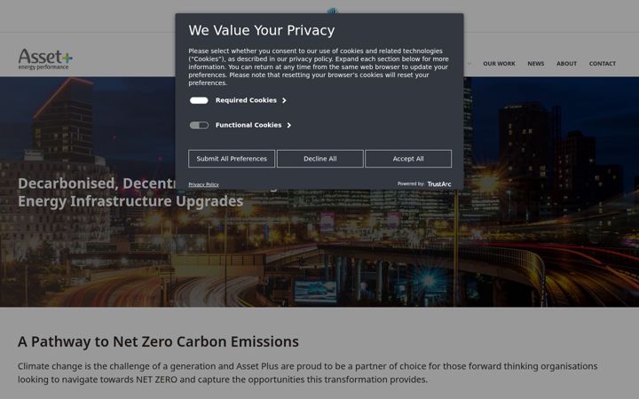 Екранна снимка на asset-plus.com