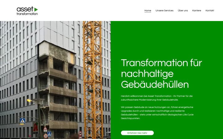 Screenshot stránky asset-transformation.de