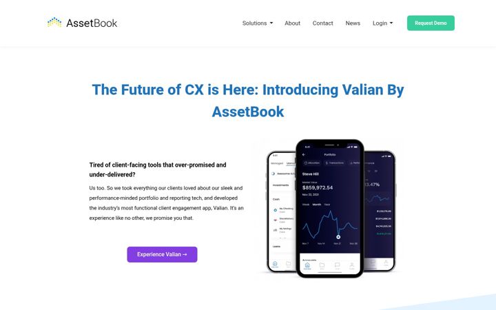 Екранна снимка на assetbook.com