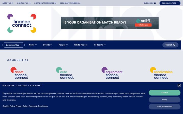Screenshot of assetfinanceconnect.com