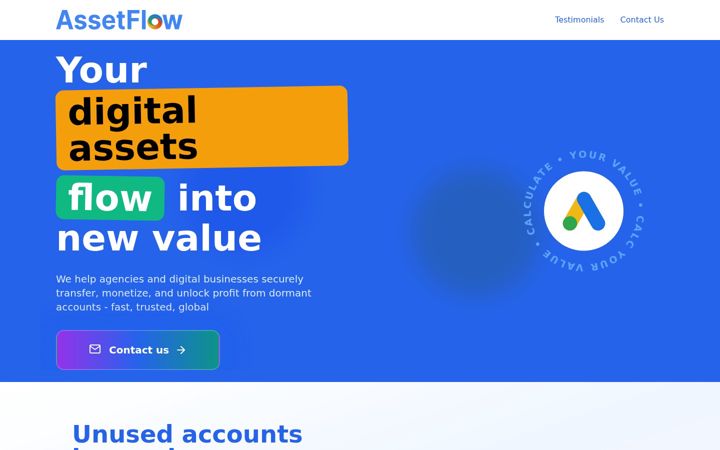 Screenshot of assetflw.com