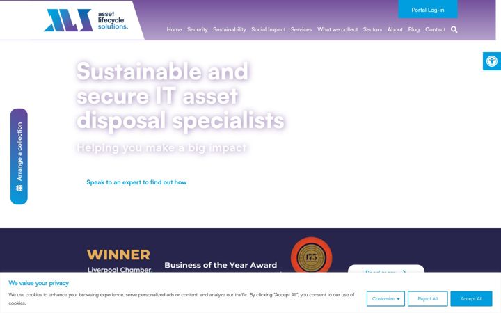 Screenshot of assetlifecycle.co.uk