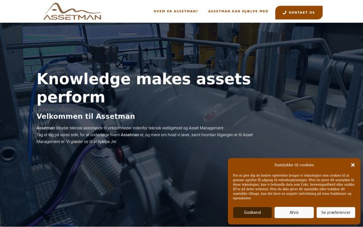Screenshot of assetman.dk