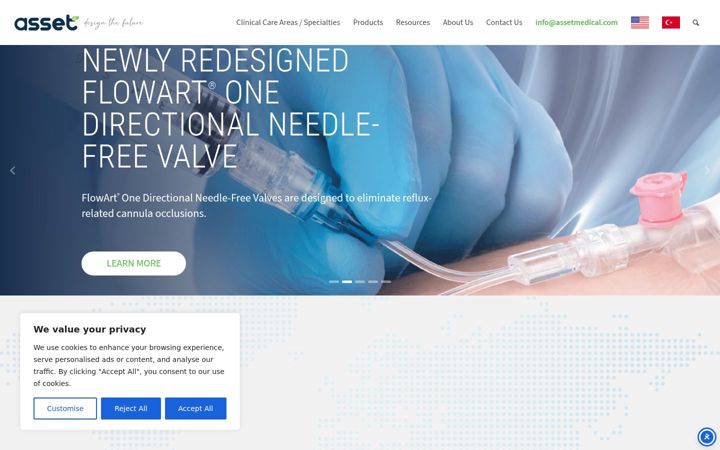 Screenshot of assetmedical.com