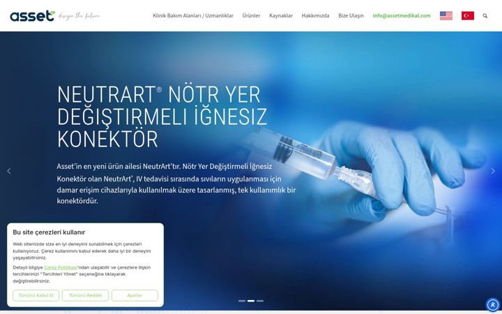 Screenshot of assetmedikal.com