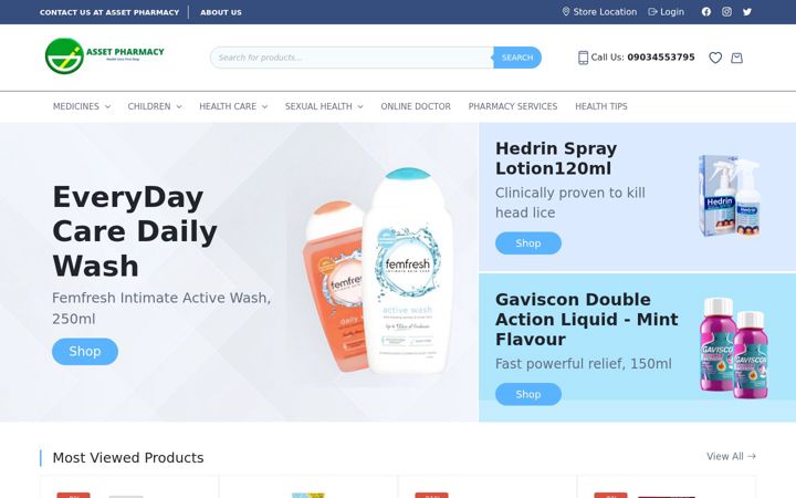 Screenshot of assetpharmacy.com