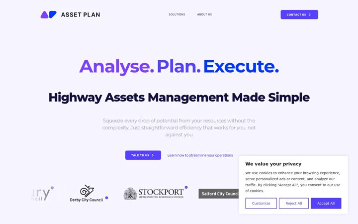 Screenshot of assetplan.co.uk