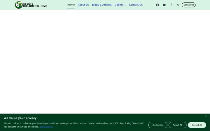 Screenshot of assetschildrenshome.com