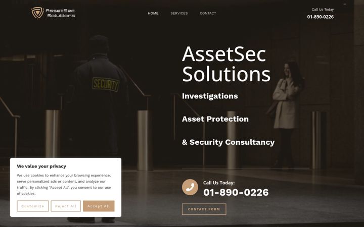 Skærmbillede af assetsecsolutions.ie