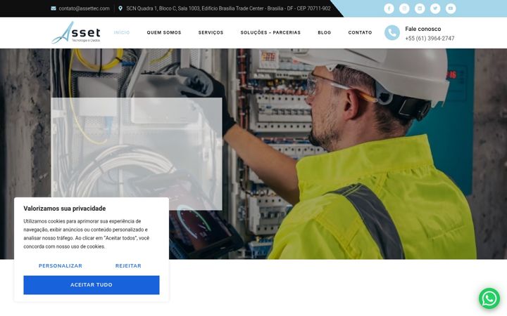 Skärmbild av assettec.com