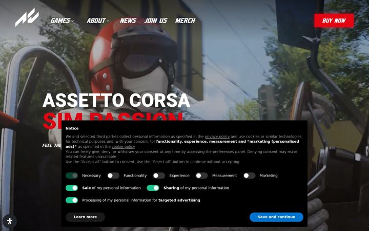 Screenshot of assettocorsa.gg