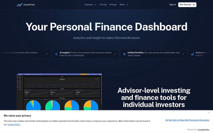 Screenshot of assetview.com