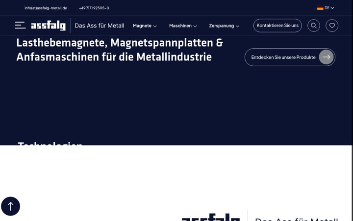 Screenshot of assfalg-metall.de
