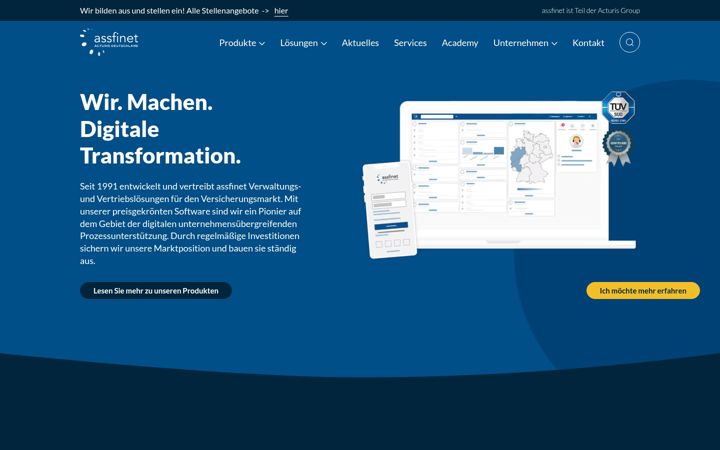 Screenshot of assfinet.de