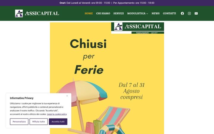 Screenshot ta' assicapitalassicurazioni.it
