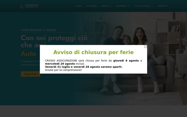 Screenshot of assicrosio.it