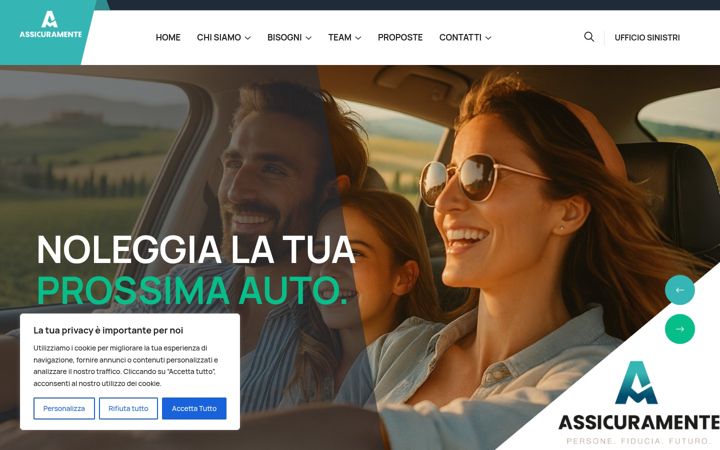 Screenshot of assicuramente.com