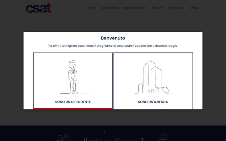 Screenshot of assicurazionicsat.it