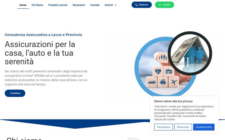 Screenshot of assicurazionilecce.it