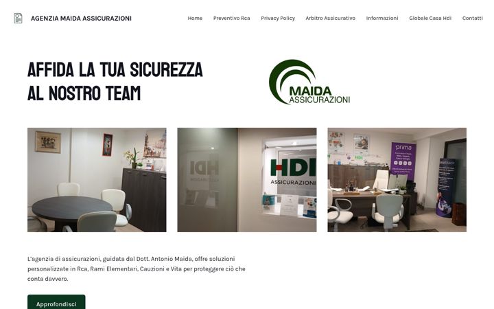 Screenshot di assicurazionimaida.it